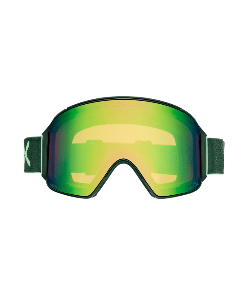 ANON M4 Cylindrical Brunswick Green - Perceive Variable Green + Perceive Cloudy Pink + MFI Facemask Snow Goggles Snow Goggles Anon