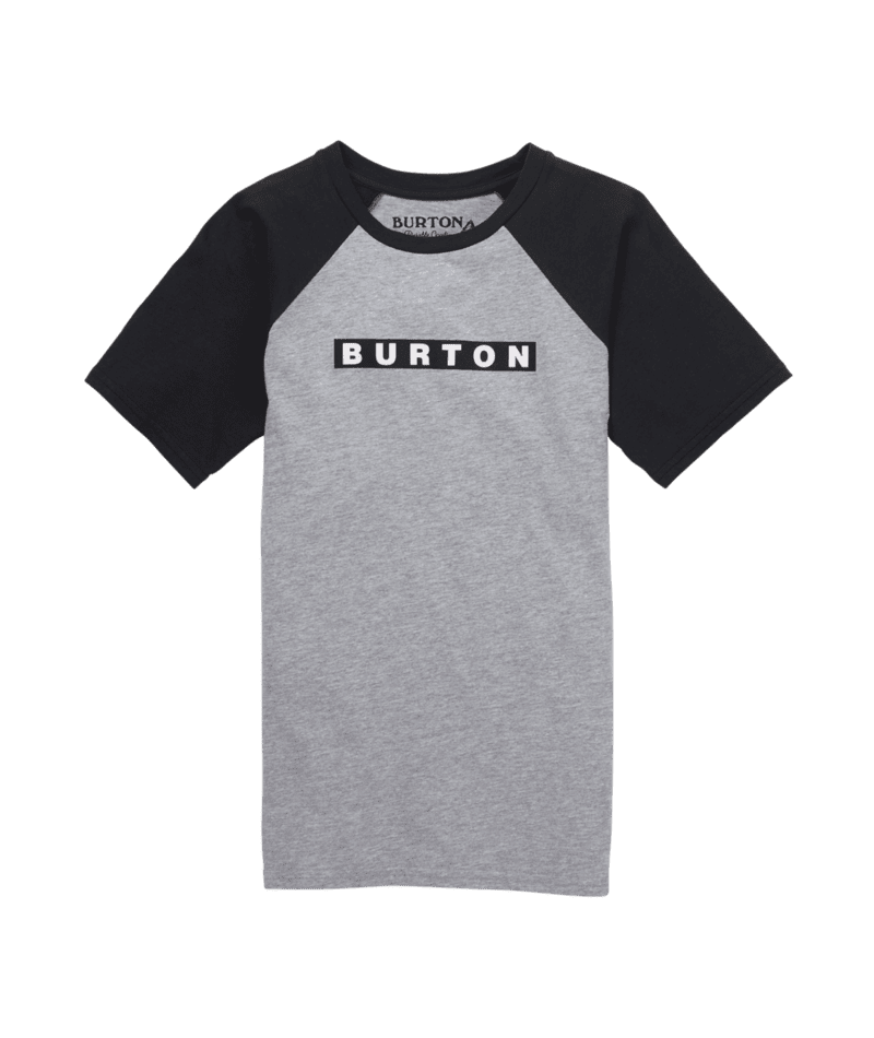 BURTON Kids Vault T-Shirt Grey Heather Boy's T-Shirts Burton 