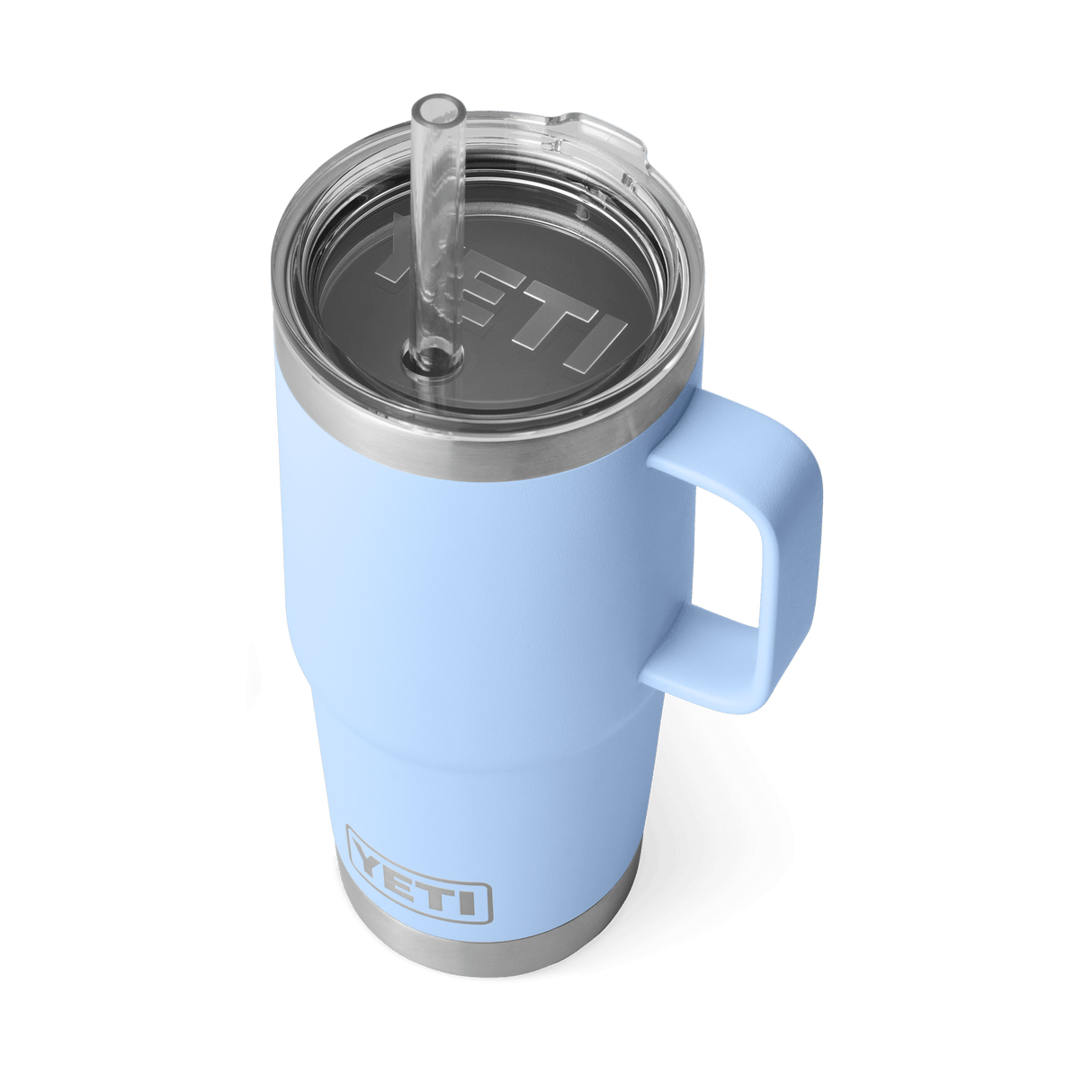 YETI Rambler 739 ML Mug With Straw Lid Big Sky Blue Drinkware Yeti