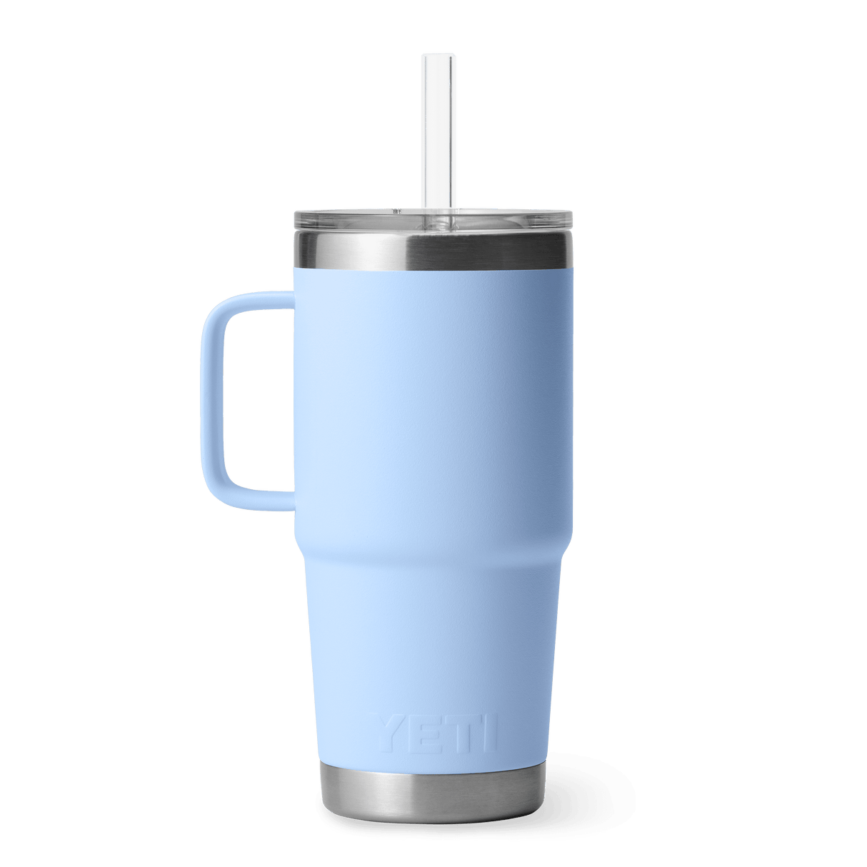 YETI Rambler 739 ML Mug With Straw Lid Big Sky Blue Drinkware Yeti