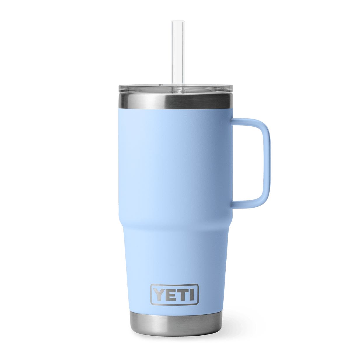 YETI Rambler 739 ML Mug With Straw Lid Big Sky Blue Drinkware Yeti