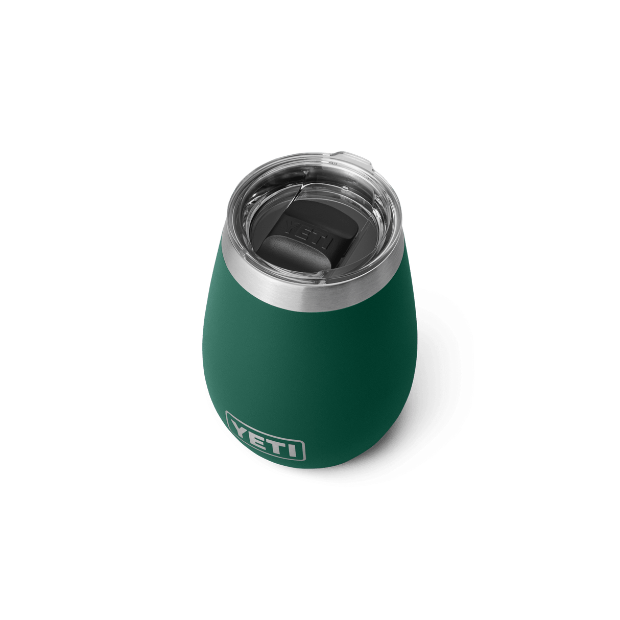 YETI Rambler 295 ML Wine Tumbler With Magslider Lid Black Forest Green Drinkware Yeti