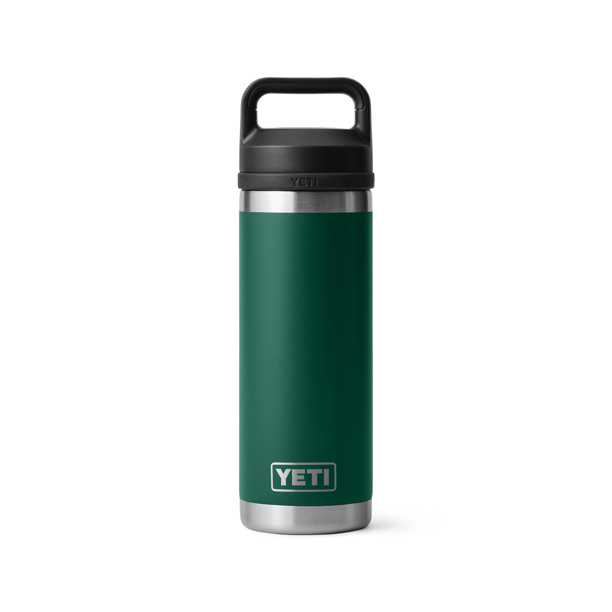 YETI Rambler 532 ML Bottle With Chug Cap Black Forest Green Drinkware Yeti