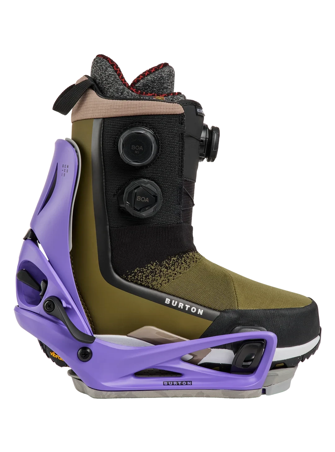 BURTON Step On Genesis Snowboard Bindings Purple Voltage 2027 Men's Step On Bindings Burton