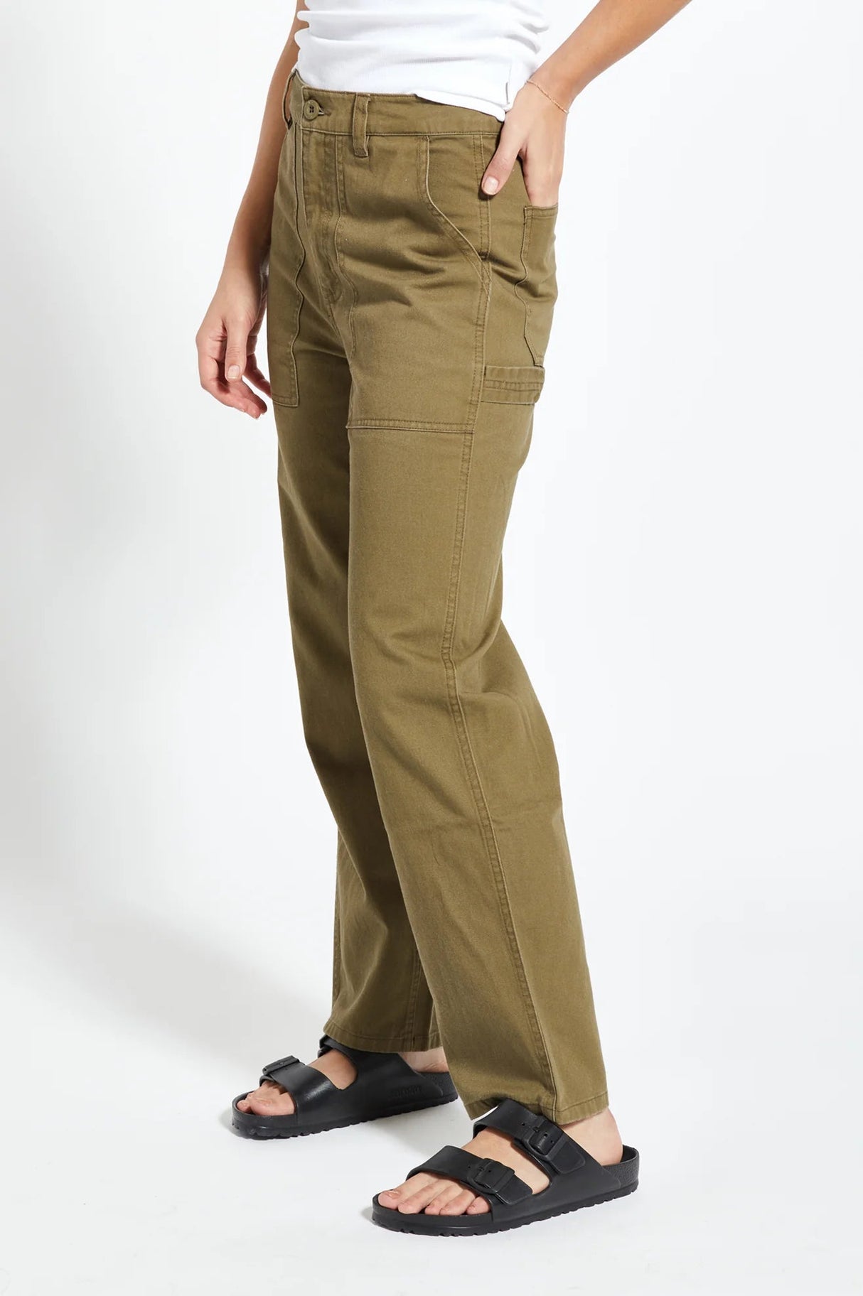BRIXTON Women's Alameda Pants Military Olive Women's Pants Brixton