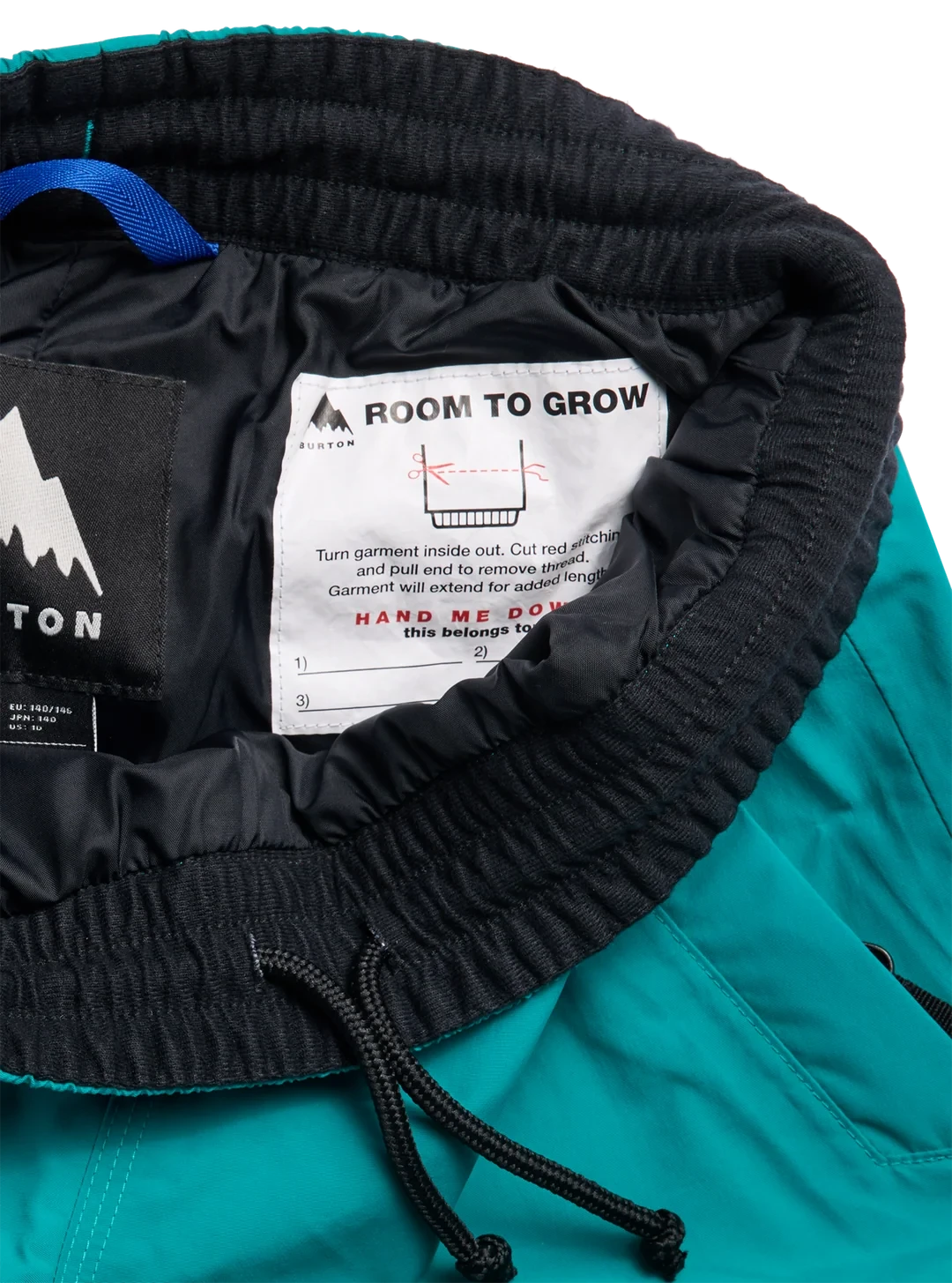 BURTON Kids Melter Plus 2L Snow Pants Pacific Teal/True Black 2027 Youth Snow Pants Burton