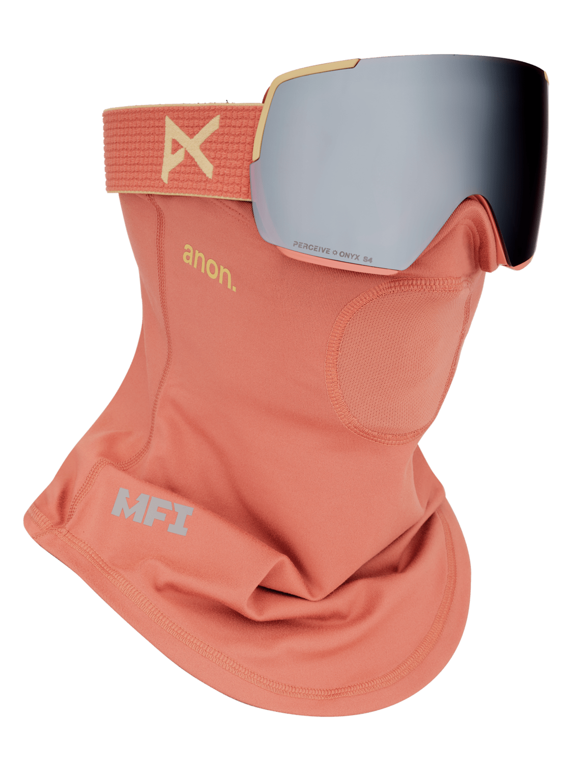 ANON M5S Terracotta - Perceive Sunny Onyx + Perceive Variable Violet + MFI Face Mask Snow Goggle Snow Goggles Anon