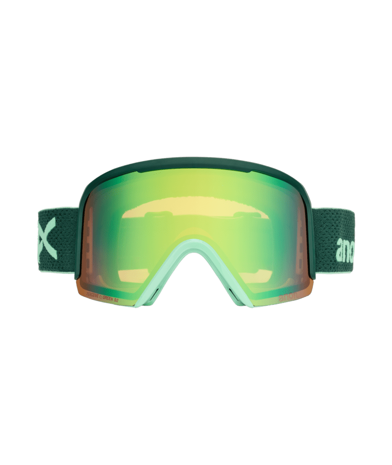 ANON Nesa Brunswick Green - Perceive Variable Green + Perceive Cloudy Pink + MFI Face Mask Snow Goggle Snow Goggles Anon