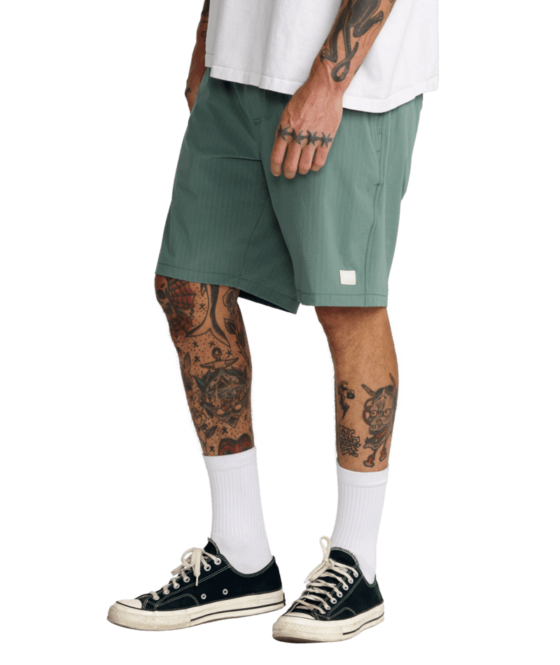 RVCA VAcancy Ghost Stripe 19" Shorts Jade Men's Walkshorts RVCA