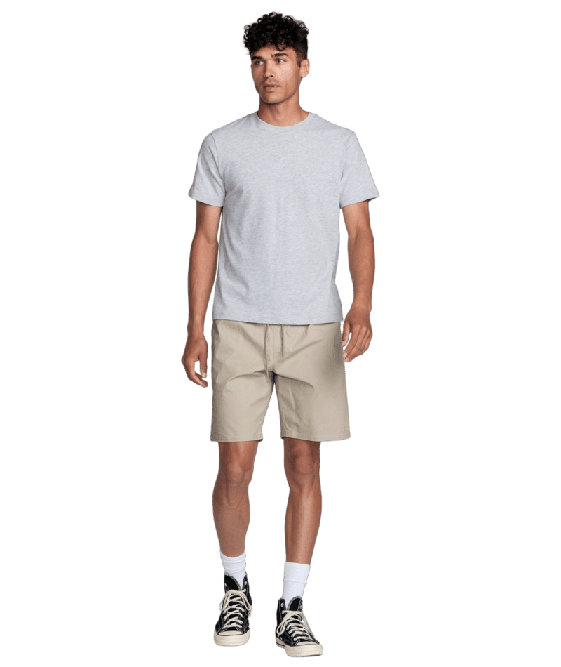 RVCA Weekend Elastic 2 19" Shorts Light Khaki Men's Walkshorts RVCA