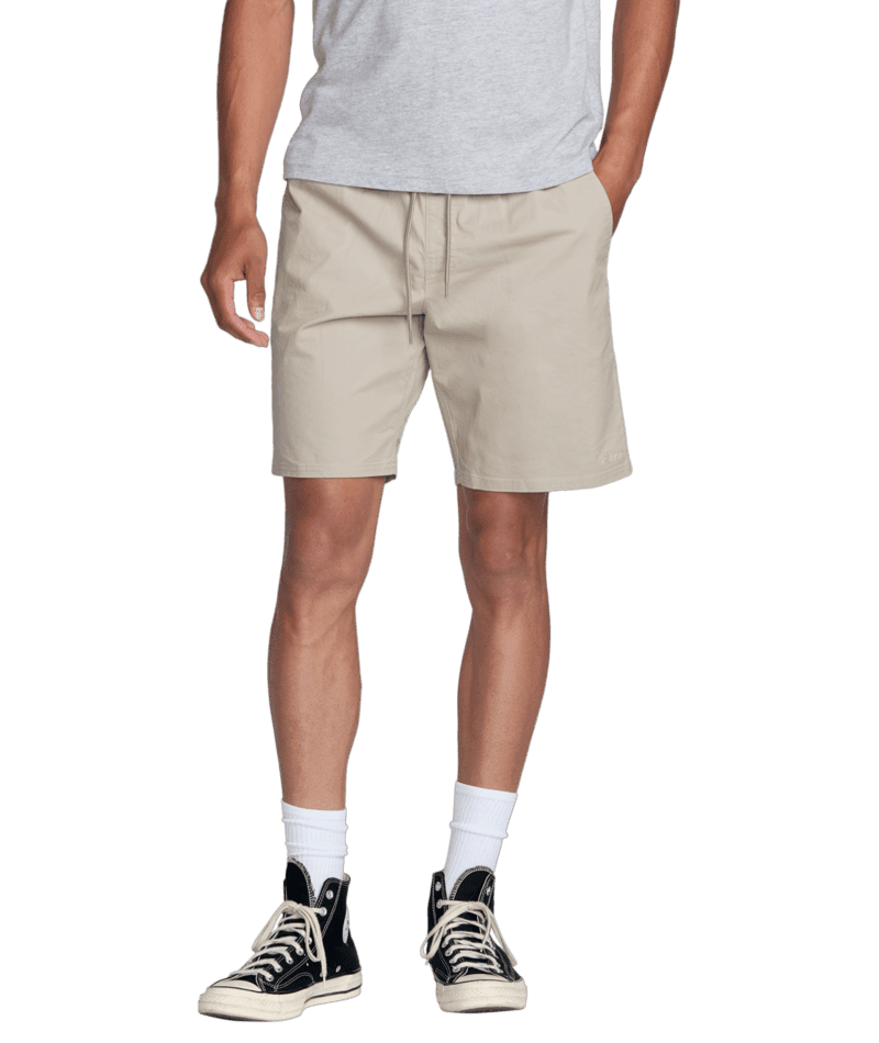 RVCA Weekend Elastic 2 19" Shorts Light Khaki Men's Walkshorts RVCA