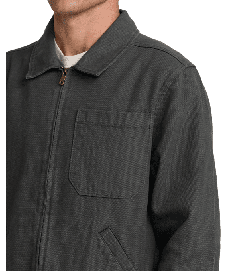 RVCA Dayshift 2 Jacket Washed Black Men's Street Jackets RVCA