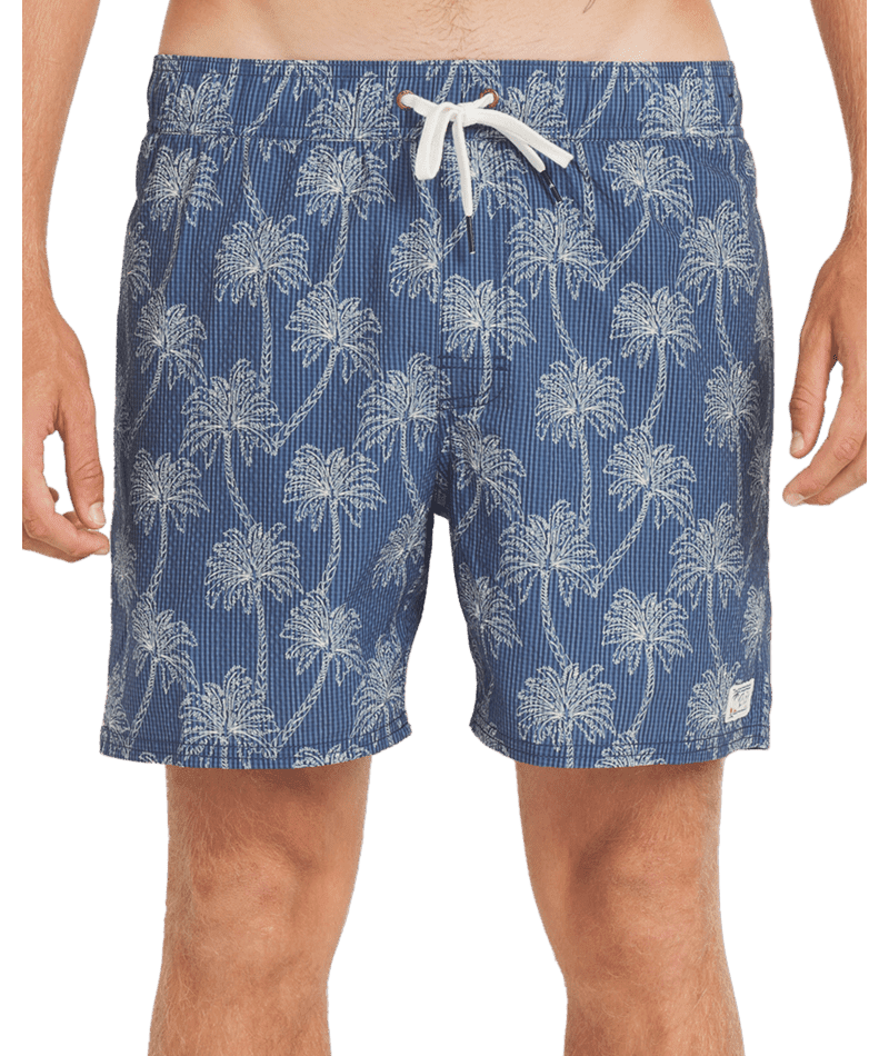 RVCA Exotica Elastic 2 Trunks Dark Denim Men's Boardshorts RVCA