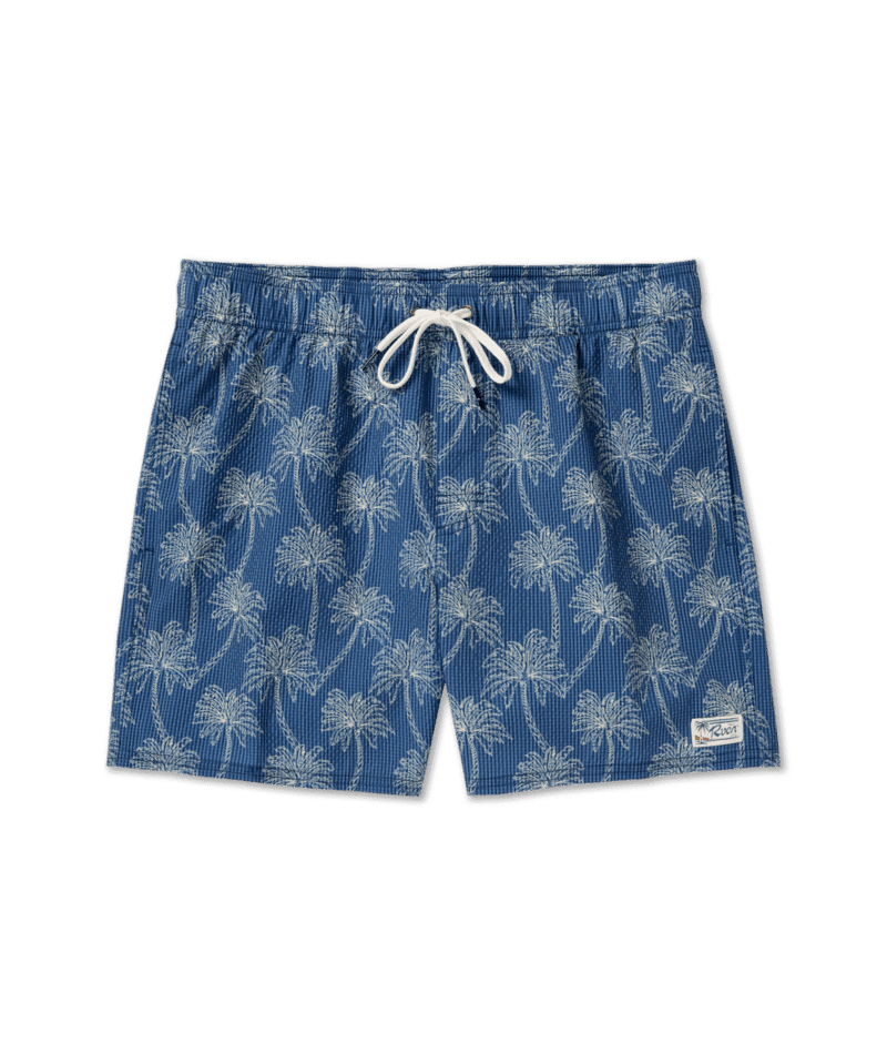 RVCA Exotica Elastic 2 Trunks Dark Denim Men's Boardshorts RVCA
