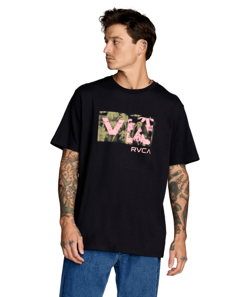 RVCA Balance Box T-Shirt Black Men's Short Sleeve T-Shirts RVCA