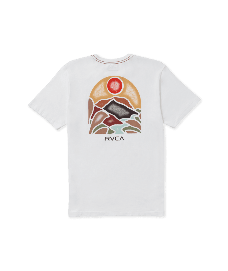 RVCA River Run T-Shirt Antique White Men's Short Sleeve T-Shirts RVCA