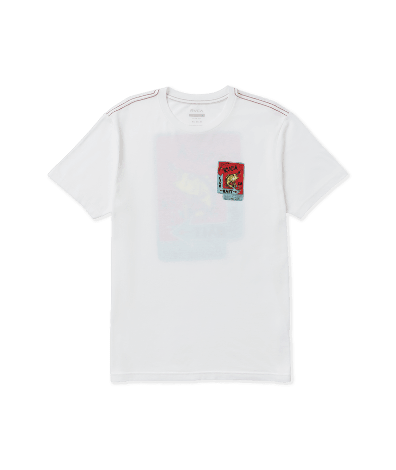 RVCA Live Bait T-Shirt Antique White Men's Short Sleeve T-Shirts RVCA