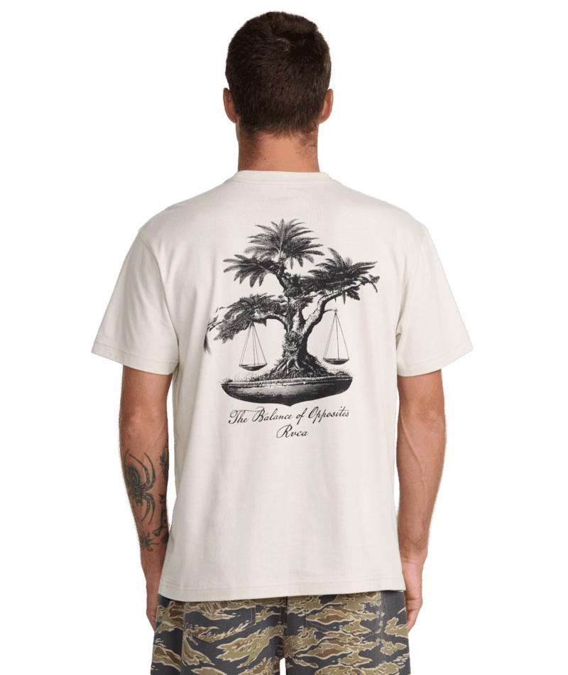 RVCA Balance Tree T-Shirt Ceramic Men's Short Sleeve T-Shirts RVCA