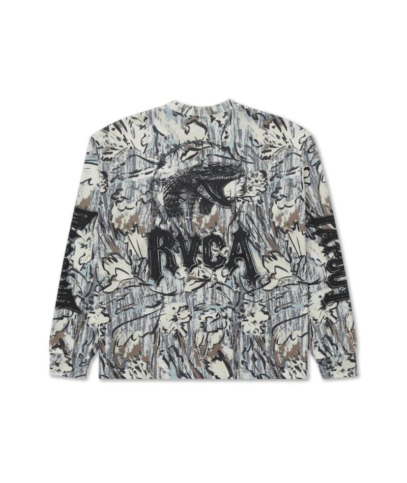 RVCA Tapout Heavyweight Long Sleeve T-Shirt Camo Men's Long Sleeve T-Shirts RVCA