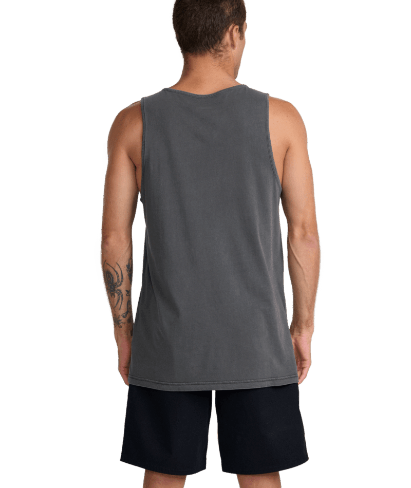 RVCA PTC 2 Pigment Tank Pirate Black Men's Tank Tops RVCA