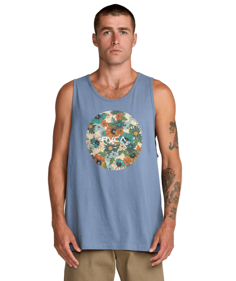 RVCA Motors Tank Vintage Navy Men's Tank Tops RVCA