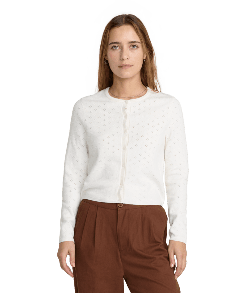RVCA Women's Welcome Cardigan Cloud Women's Flannels and Button Ups RVCA