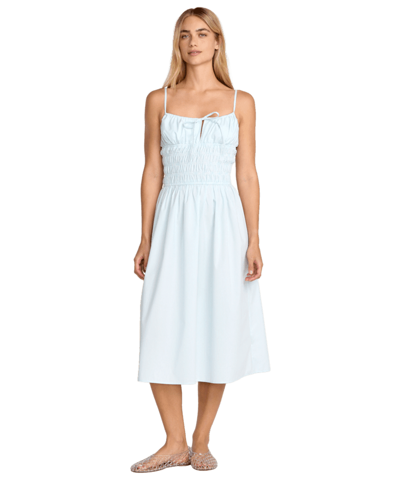 RVCA Women's Raya Midi Dress Crystal Blue Women's Dresses RVCA