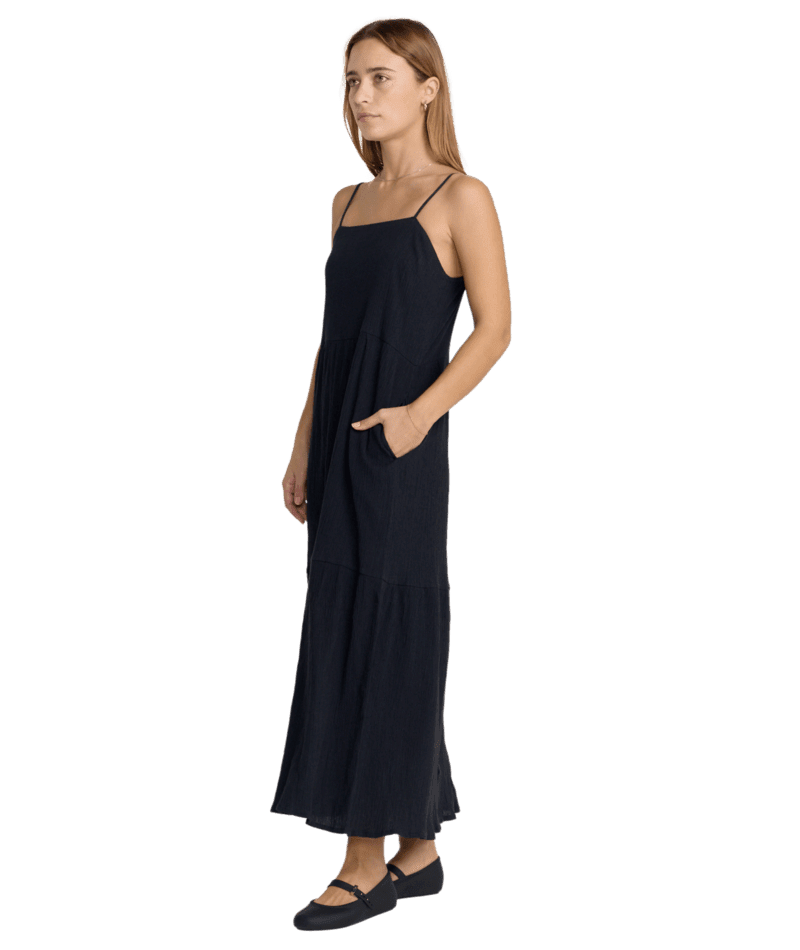RVCA Women's New Yume Maxi Dress RVCA Black Women's Dresses RVCA