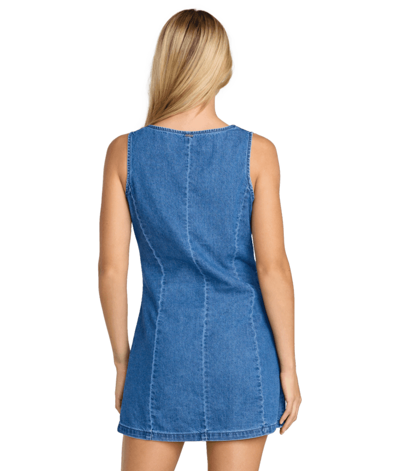 RVCA Women's Lainey Mini Dress Crystal Blue Women's Dresses RVCA