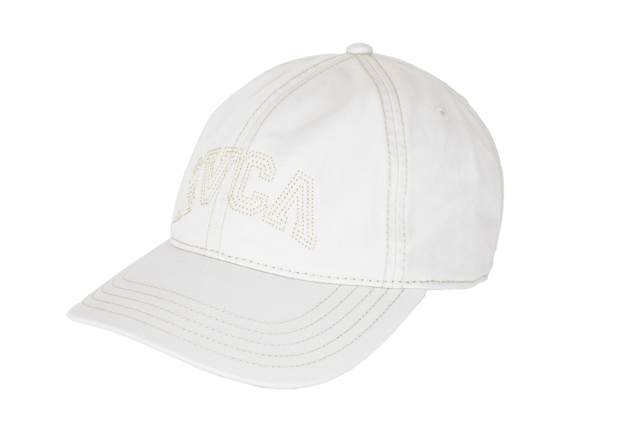 RVCA Women's Contrast Stitch Dad Hat Vintage White Women's Hats RVCA