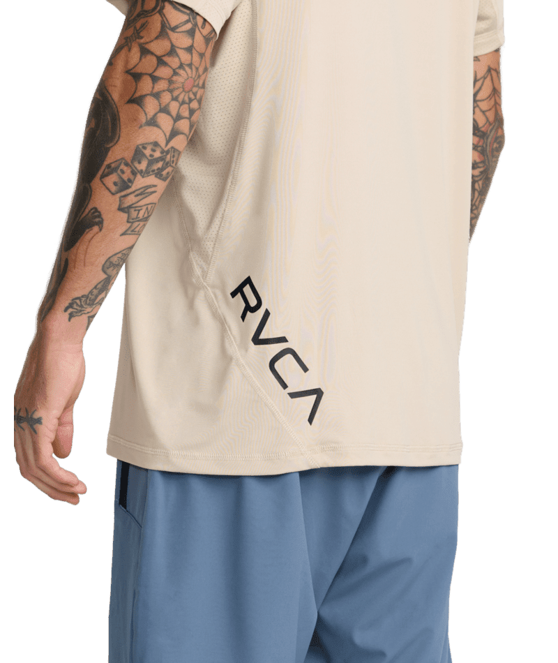 RVCA Sport Vent T-Shirt Light Khaki Men's Short Sleeve T-Shirts RVCA