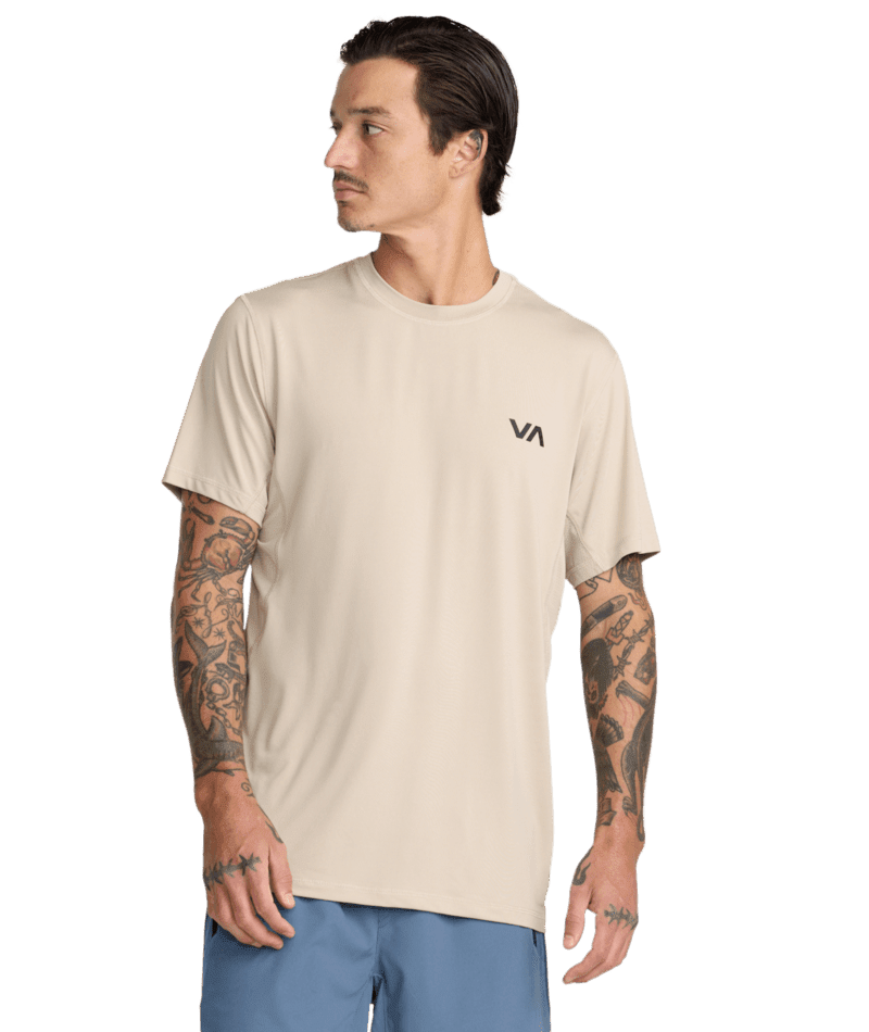 RVCA Sport Vent T-Shirt Light Khaki Men's Short Sleeve T-Shirts RVCA
