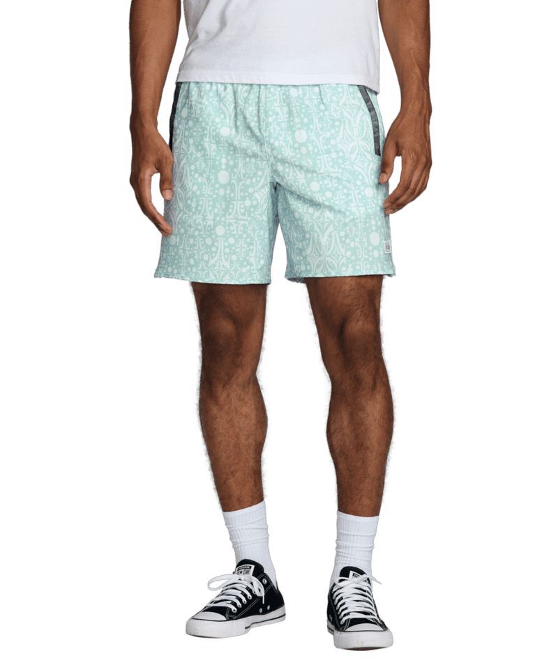 RVCA Rich Jacobs Yogger 17" Stretch Shorts Blue Haze Men's Walkshorts RVCA