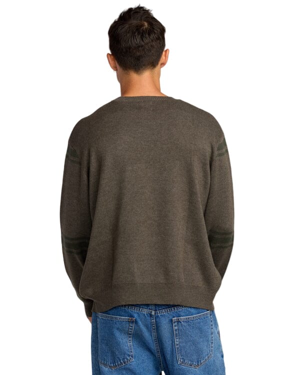 RVCA KSL Knit Crewneck Sweater Mushroom Men's Crewnecks RVCA