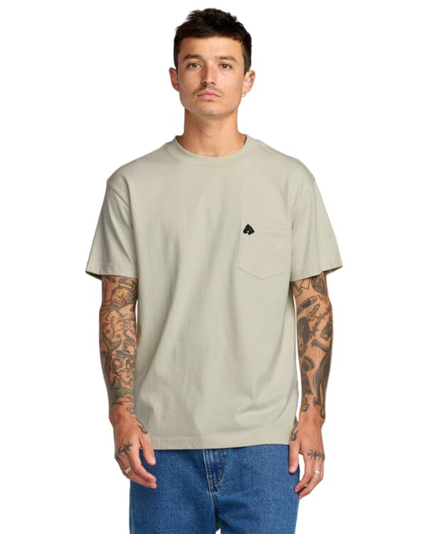 RVCA KSL Pocket T-Shirt Ceramic Men's Short Sleeve T-Shirts RVCA
