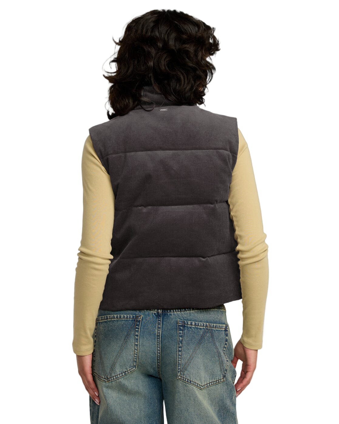 RVCA Women's Eezeh Puffer Vest Gravel Women's Vests RVCA