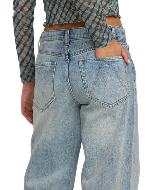 RVCA Women's Coco Denim Light Vintage Indigo Women's Pants RVCA