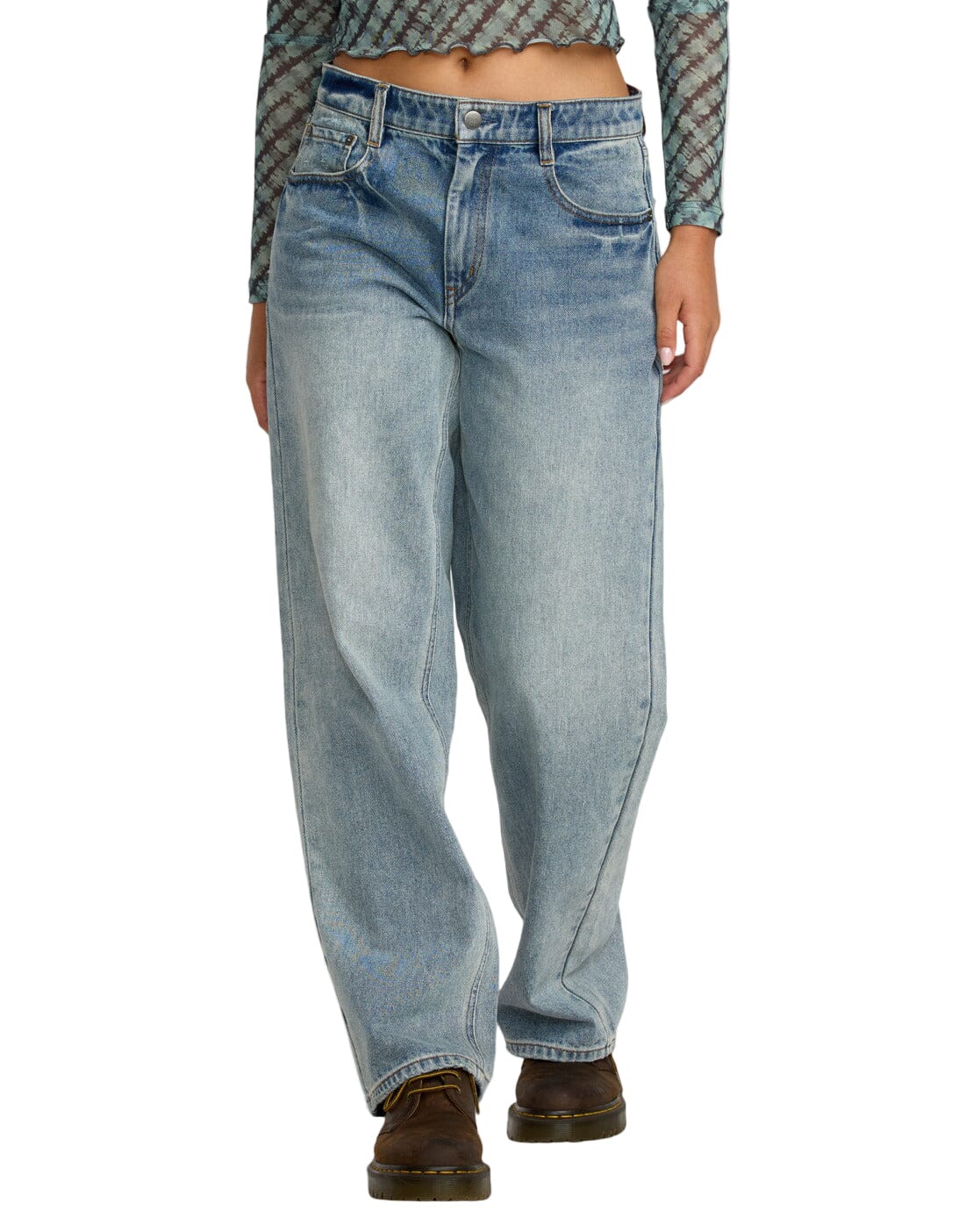 RVCA Women's Coco Denim Light Vintage Indigo Women's Pants RVCA