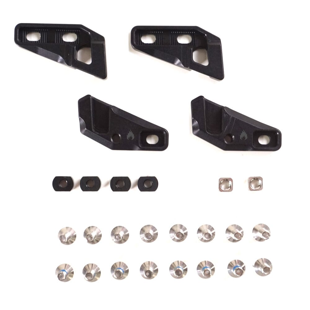 SPARK R&D Fixie Clips Through-Mount Black Splitboard Parts & Hardware Spark R&D