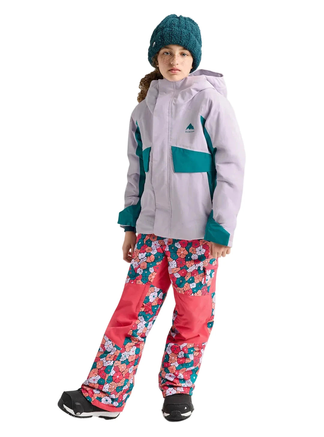 BURTON Kids Ascutney 2L Snow Jacket Moondust Purple/Pacific Teal 2027 Youth Snow Jackets Burton