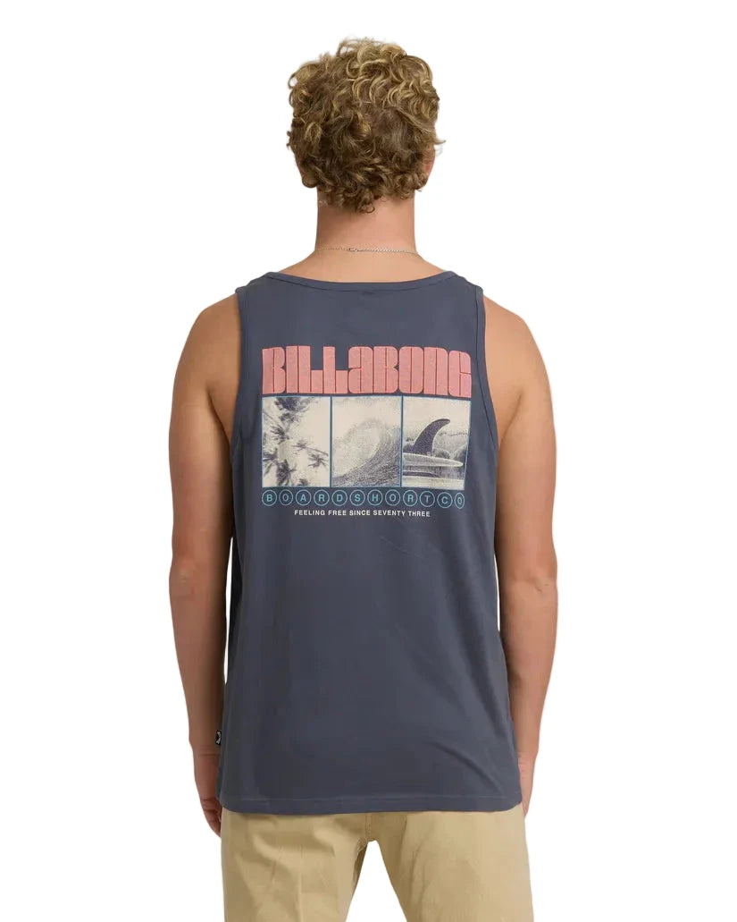 BILLABONG Broadsheet Tank Top Graystone Men's Tank Tops Billabong