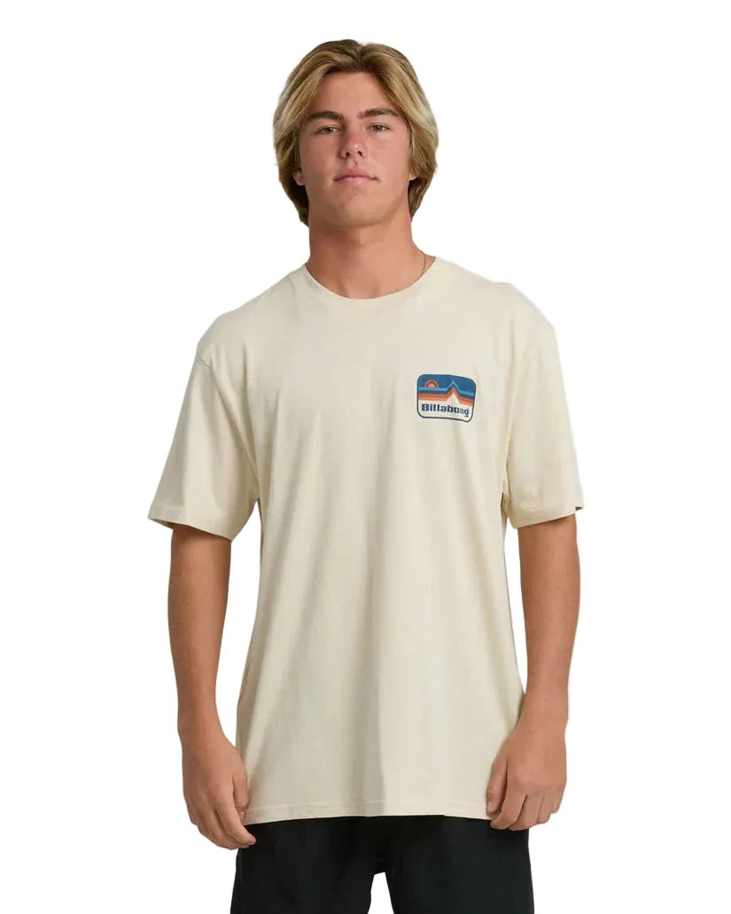 BILLABONG Range Adiv Premium T-Shirt Oatmeal Men's Short Sleeve T-Shirts Billabong