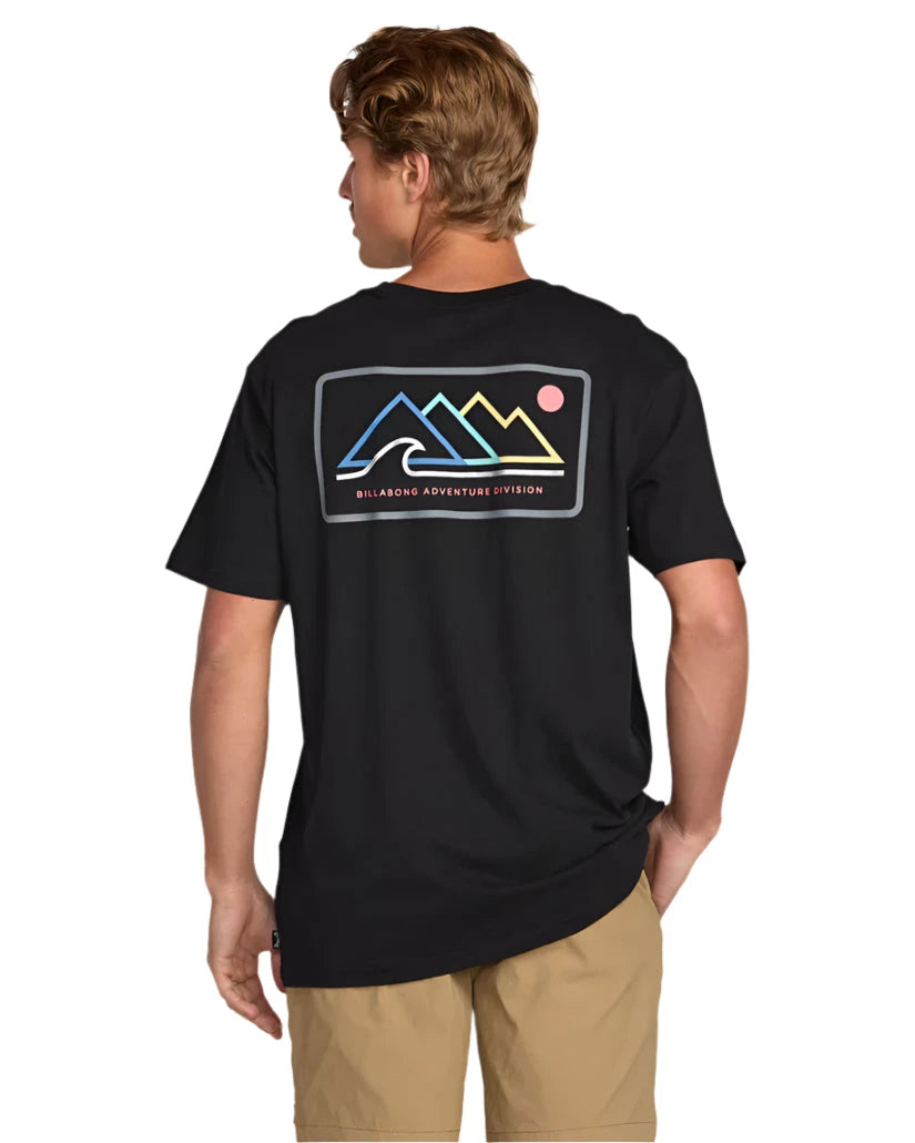 BILLABONG Range A/Div T-Shirt Black Men's Short Sleeve T-Shirts Billabong