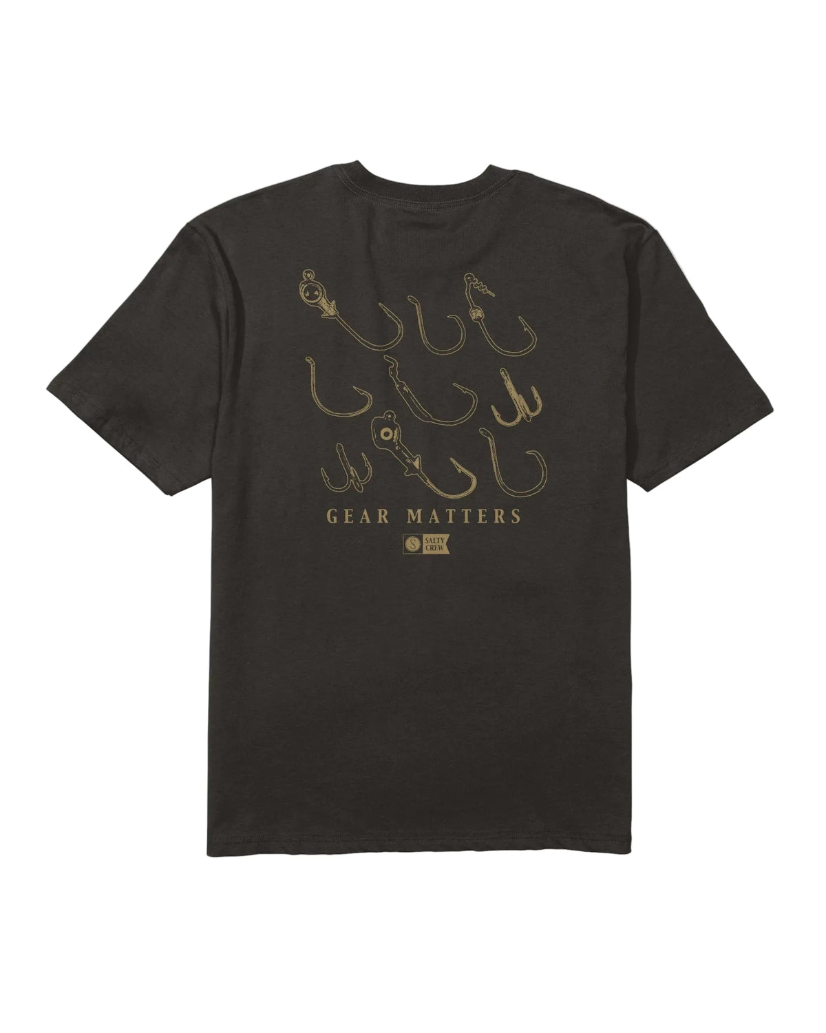 SALTY CREW Fish Gear T-Shirt Black Men's Short Sleeve T-Shirts Salty Crew