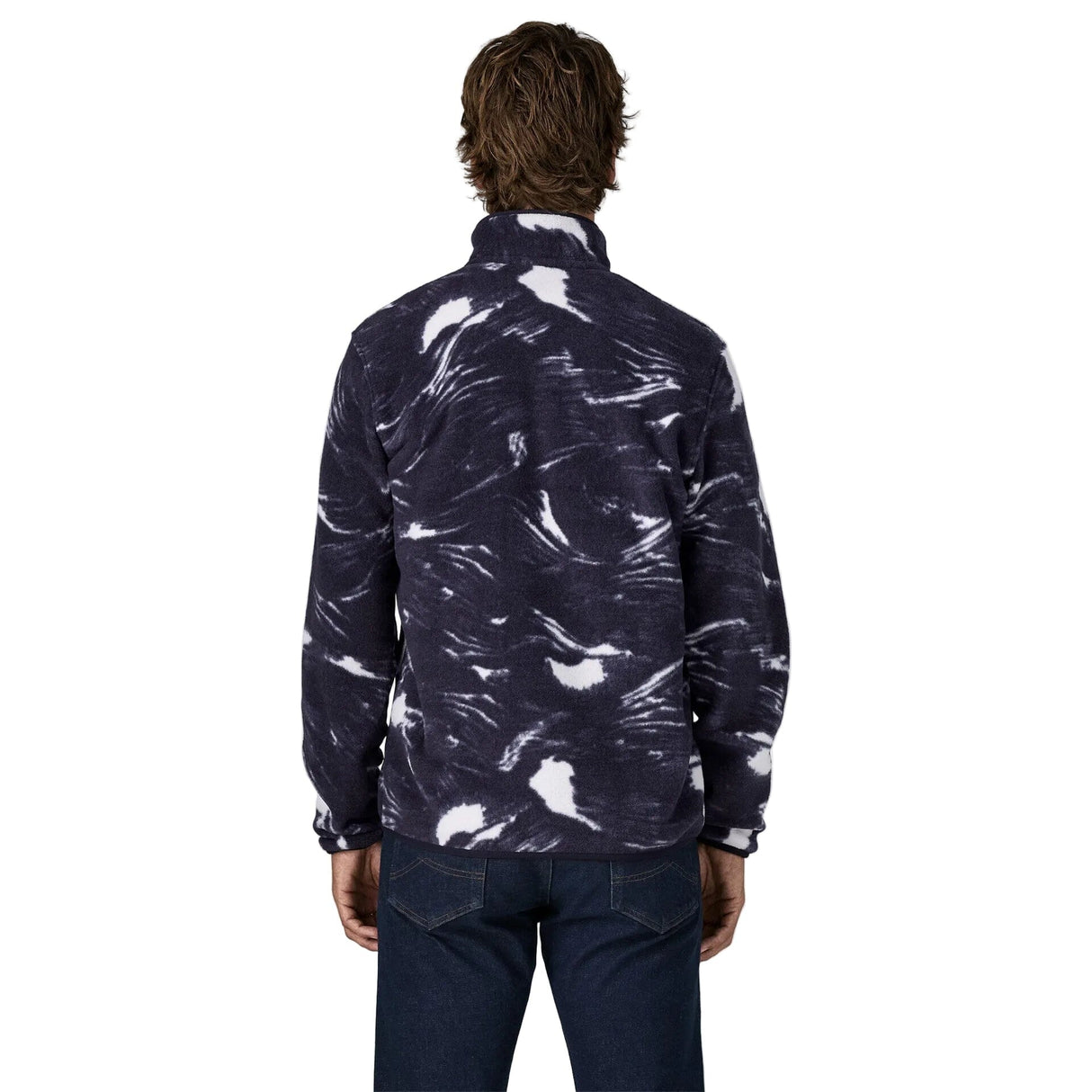 PATAGONIA Lightweight Synchilla Snap-T Fleece Pullover Polar Breeze/Sunken Blue Men's Sweaters Patagonia