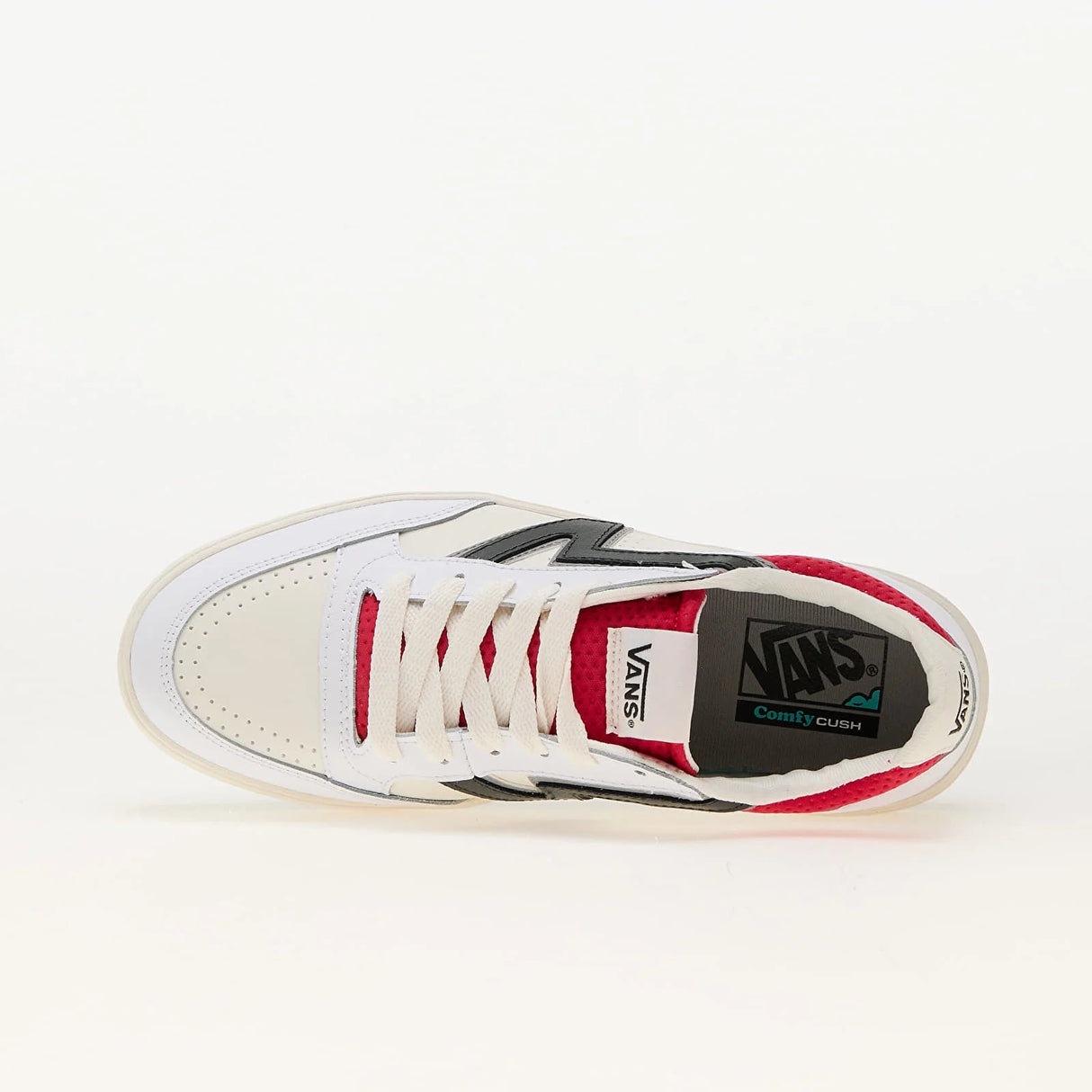 VANS Women's Lowland ComfyCush Leather Shoes Mixed Pop Marshmallow/Multi Women's Skate Shoes Vans