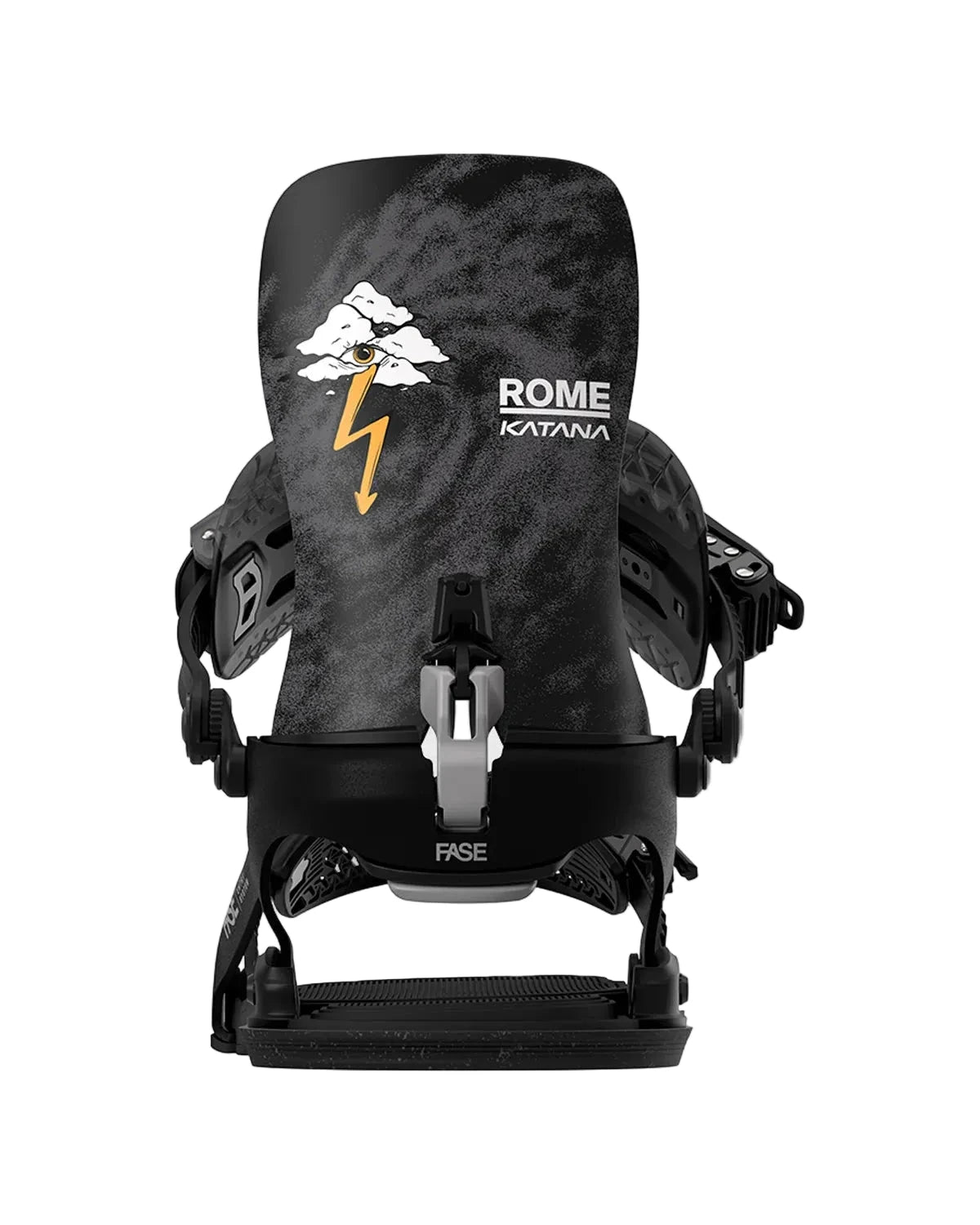 ROME Katana AW Pro FASE Snowboard Bindings Black 2027 Men's Snowboard Bindings Rome