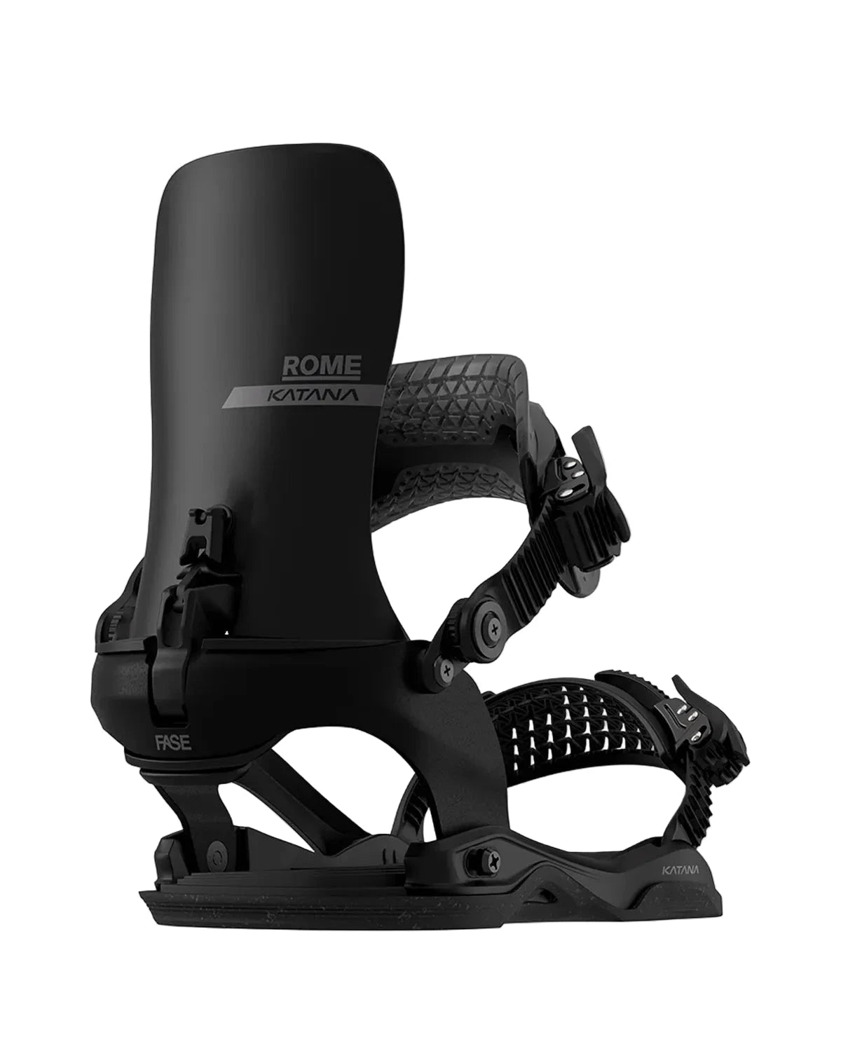 ROME Women's Katana AW FASE Snowboard Bindings Black 2027 Women's Snowboard Bindings Rome