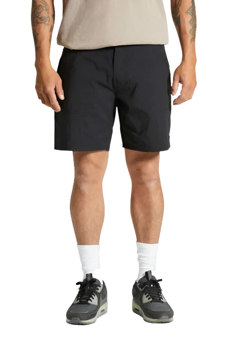 BRIXTON Adventure Ripstop Water Shorts Black Men's Hybrid Shorts Brixton