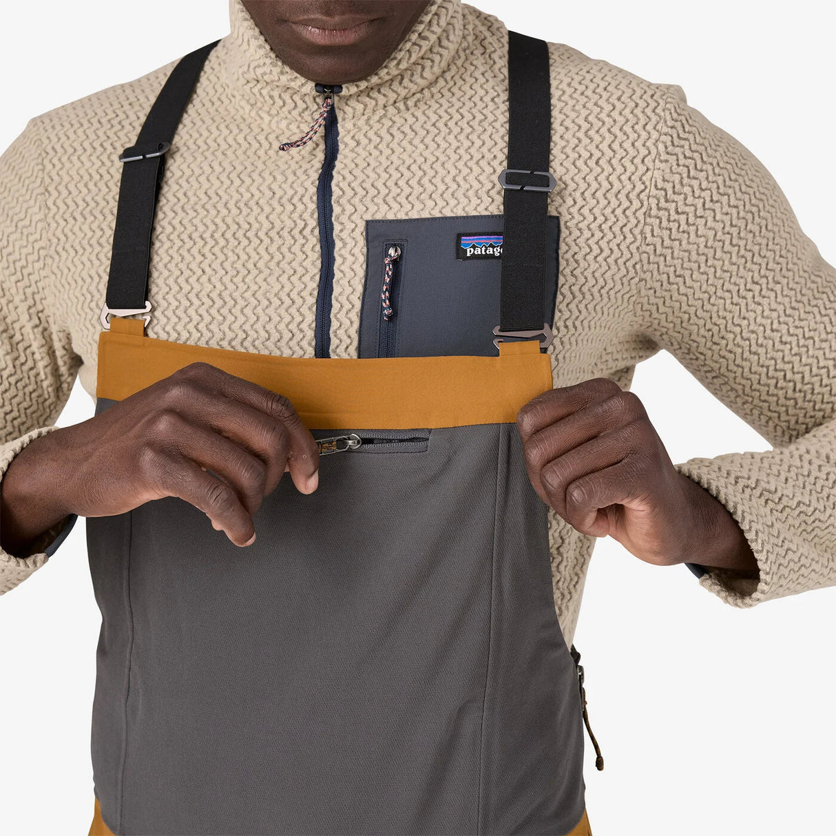 PATAGONIA SnowDrifter Snowboard Bib Pants Seabird Grey 2025 Men's Snow Bib Pants Patagonia